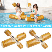Ladda upp bild till gallerivisning, 4pcs Log Flume Joust Inflatable Floating Row Toys Adult Children Aerated Battle Logs Raft Bumper for Pool Swimming Water Sports
