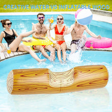 Ladda upp bild till gallerivisning, 4pcs Log Flume Joust Inflatable Floating Row Toys Adult Children Aerated Battle Logs Raft Bumper for Pool Swimming Water Sports