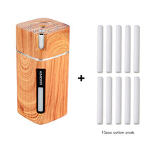 Ladda upp bild till gallerivisning, Electric Humidifier Aroma Oil Diffuser Essential Ultrasonic Wood Grain Air Humidifier USB Mini Mist Maker LED Light