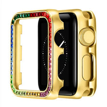 Ladda upp bild till gallerivisning, Metal Diamond Shell For Apple Watch Case 44mm 40mm 42mm 38mm Stainless Steel Protective Case For iWatch Series 6 5 4 3 SE 44mm