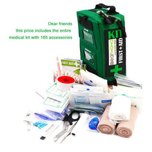Ladda upp bild till gallerivisning, 165 olika artiklar i  premium First Aid Kit Bag  arbetsplats, hem, fordon, båt, camping
