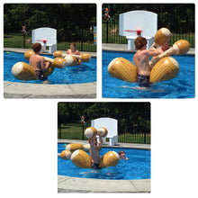 Ladda upp bild till gallerivisning, 4pcs Log Flume Joust Inflatable Floating Row Toys Adult Children Aerated Battle Logs Raft Bumper for Pool Swimming Water Sports
