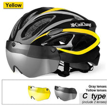 Load image into Gallery viewer, CoolChange Bicycle Helmet EPS Insect Net Road MTB Bike wind resistant
 Lenses Integrally-molded Cycling Casco Ciclismo
