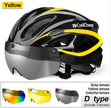 Load image into Gallery viewer, CoolChange Bicycle Helmet EPS Insect Net Road MTB Bike wind resistant
 Lenses Integrally-molded Cycling Casco Ciclismo
