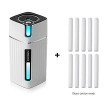 Load image into Gallery viewer, Electric Humidifier Aroma Oil Diffuser Essential Ultrasonic Wood Grain Air Humidifier USB Mini Mist Maker LED Light
