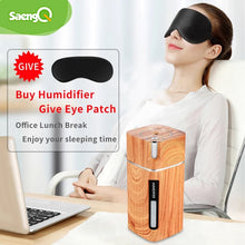 Load image into Gallery viewer, Electric Humidifier Aroma Oil Diffuser Essential Ultrasonic Wood Grain Air Humidifier USB Mini Mist Maker LED Light
