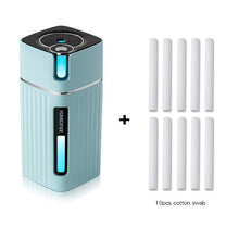 Load image into Gallery viewer, Electric Humidifier Aroma Oil Diffuser Essential Ultrasonic Wood Grain Air Humidifier USB Mini Mist Maker LED Light
