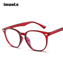 Ladda upp bild till gallerivisning, Imwete Anti Blue Light Computer Glasses Frame Men Women Transparent Gaming Glasses Frames Protection Eye Retro Spectacles Frames
