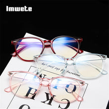 Ladda upp bild till gallerivisning, Imwete Anti Blue Light Computer Glasses Frame Men Women Transparent Gaming Glasses Frames Protection Eye Retro Spectacles Frames
