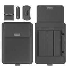 Ladda upp bild till gallerivisning, Laptop Sleeve Bag 4 in 1 Laptop Stand Case with Cable Strap &amp; Mouse Pad Pouch for MacBook Air 13 Huawei Matebook 14 15 Cover
