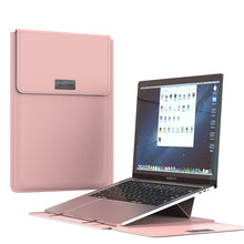 Ladda upp bild till gallerivisning, Laptop Sleeve Bag 4 in 1 Laptop Stand Case with Cable Strap &amp; Mouse Pad Pouch for MacBook Air 13 Huawei Matebook 14 15 Cover
