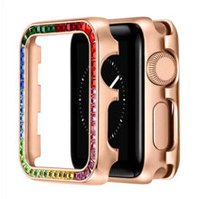 Ladda upp bild till gallerivisning, Metal Diamond Shell For Apple Watch Case 44mm 40mm 42mm 38mm Stainless Steel Protective Case For iWatch Series 6 5 4 3 SE 44mm
