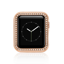 Ladda upp bild till gallerivisning, Metal Diamond Shell For Apple Watch Case 44mm 40mm 42mm 38mm Stainless Steel Protective Case For iWatch Series 6 5 4 3 SE 44mm
