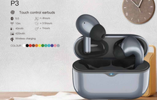 Ladda upp bild till gallerivisning, Swefi  Earbuds P3- 5.0 Bluetooth, trådlös laddning, touchcontrol - Business
