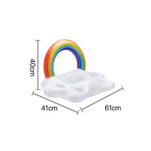 Ladda upp bild till gallerivisning, Swimming Pool Float Beer Table Drinking Cooler Table Bar Tray Beach Inflatable Air Mattress Water Food Drink Holder Pool Floater
