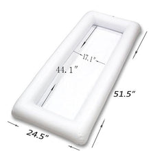Ladda upp bild till gallerivisning, Swimming Pool Float Beer Table Drinking Cooler Table Bar Tray Beach Inflatable Air Mattress Water Food Drink Holder Pool Floater
