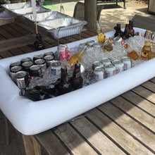 Ladda upp bild till gallerivisning, Swimming Pool Float Beer Table Drinking Cooler Table Bar Tray Beach Inflatable Air Mattress Water Food Drink Holder Pool Floater
