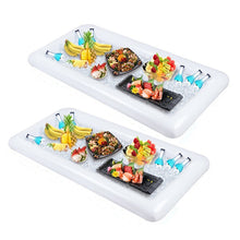 Ladda upp bild till gallerivisning, Swimming Pool Float Beer Table Drinking Cooler Table Bar Tray Beach Inflatable Air Mattress Water Food Drink Holder Pool Floater
