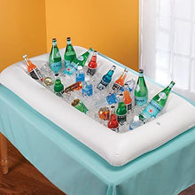 Ladda upp bild till gallerivisning, Swimming Pool Float Beer Table Drinking Cooler Table Bar Tray Beach Inflatable Air Mattress Water Food Drink Holder Pool Floater
