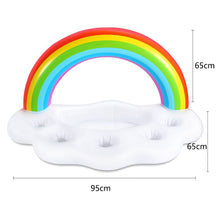 Ladda upp bild till gallerivisning, Swimming Pool Float Beer Table Drinking Cooler Table Bar Tray Beach Inflatable Air Mattress Water Food Drink Holder Pool Floater
