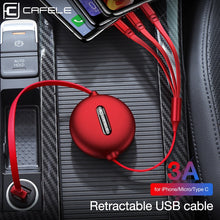 تحميل الصورة لعرض المعرض، شاحن 3 في 1 - كابل مع A، B، C - USB A، النوع C، Micro USB
