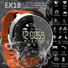 تحميل الصورة لعرض المعرض، ساعة ذكية EX18 Sport 5ATM ضد الماء - عداد الخطى - التدريب - بلوتوث - جهاز تعقب GPS
