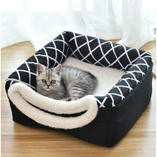 Ladda upp bild till gallerivisning, Pet bed for Cats Dogs Soft Nest Kennel Bed Cave House Sleeping Bag Mat Pad Tent Pets Winter Warm Cozy Beds 2 Size L XL 2 Colors
