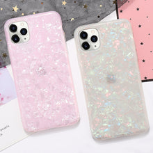 Ladda upp bild till gallerivisning, Lyxig mjuk marmor skal - iPhone 11 Pro Xs Max X Xr 8 7 Plus 6S 6 Glittrigt lyxigt skal
