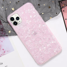 Ladda upp bild till gallerivisning, Lyxig mjuk marmor skal - iPhone 11 Pro Xs Max X Xr 8 7 Plus 6S 6 Glittrigt lyxigt skal
