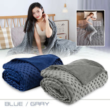 Ladda upp bild till gallerivisning, Weighted Blanket Cover Zip Velvet Bubble Duvet Quilt Soft Breathable Sleep Blanket Covers Comfortable Heavy Blanket Cover
