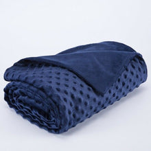 Ladda upp bild till gallerivisning, Weighted Blanket Cover Zip Velvet Bubble Duvet Quilt Soft Breathable Sleep Blanket Covers Comfortable Heavy Blanket Cover

